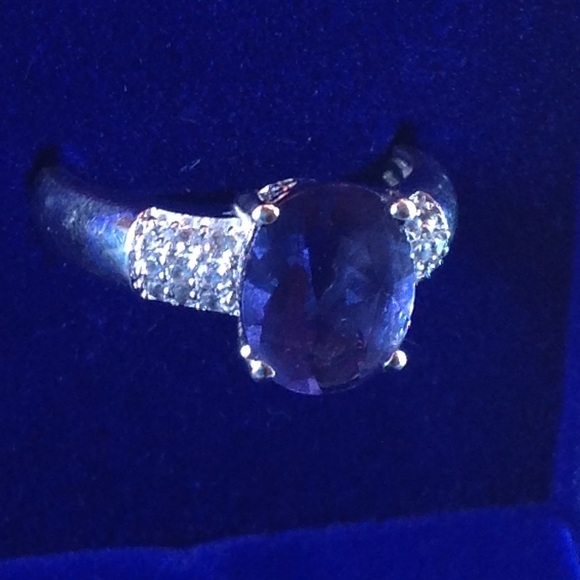Color Change Fluorite & Zircon Ring  4.50 Cts